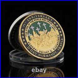 100PCS 1994.6.6 Challenge Coin France D-Day Normandy WWII 75th Anniversary Gift