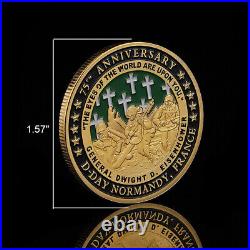 100PCS 1994.6.6 Challenge Coin France D-Day Normandy WWII 75th Anniversary Gift