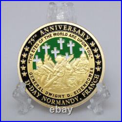 100PCS 1994.6.6 Challenge Coin France D-Day Normandy WWII 75th Anniversary Gift