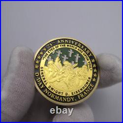 100PCS 1994.6.6 Challenge Coin France D-Day Normandy WWII 75th Anniversary Gift