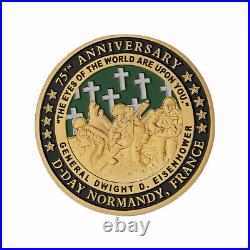 100PCS 1994.6.6 Challenge Coin France D-Day Normandy WWII 75th Anniversary Gift