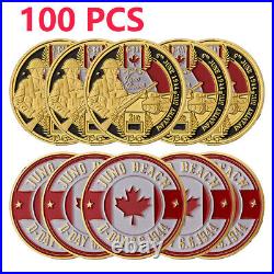 100PCS Canadian Infantry Division Challenge Coin WWII Normandy 2rd Sourvenir