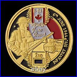 100PCS Canadian Infantry Division Challenge Coin WWII Normandy 2rd Sourvenir