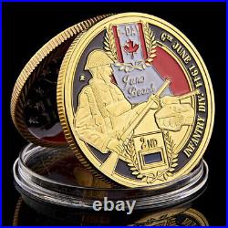 100PCS Canadian Infantry Division Challenge Coin WWII Normandy 2rd Sourvenir