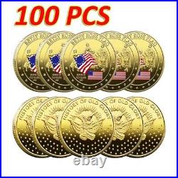 100PCS Challenge Coin 1777 USA Flag Betsy Ross Flag Medal History of Glory Gift