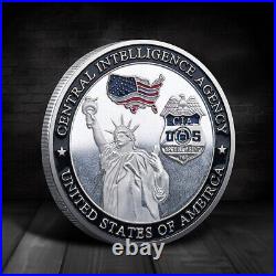 100PCS Challenge Coin CIA Commemorative USA Statue of Liberty Eagle Collectible