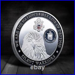 100PCS Challenge Coin CIA Commemorative USA Statue of Liberty Eagle Collectible