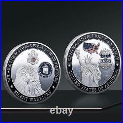 100PCS Challenge Coin CIA Commemorative USA Statue of Liberty Eagle Collectible