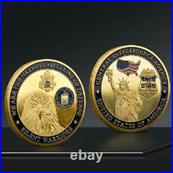 100PCS Challenge Coin CIA USA Statue of Liberty Cllectible Eagle Collect Medal