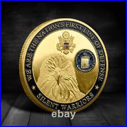 100PCS Challenge Coin CIA USA Statue of Liberty Cllectible Eagle Collect Medal