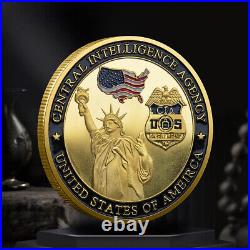 100PCS Challenge Coin CIA USA Statue of Liberty Cllectible Eagle Collect Medal