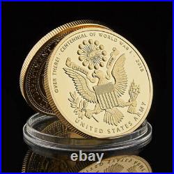 100PCS Challenge Coin Medal Liberty Gift Commemorative 1918-2018 WWI Centennial