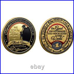 100PC Thank You For Making A Difference Commemorative Gold Plated Challenge Coin