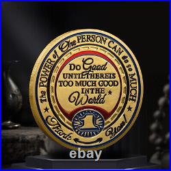 100PC Thank You For Making A Difference Commemorative Gold Plated Challenge Coin