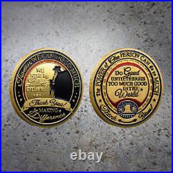 100PC Thank You For Making A Difference Commemorative Gold Plated Challenge Coin