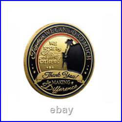 100PC Thank You For Making A Difference Commemorative Gold Plated Challenge Coin