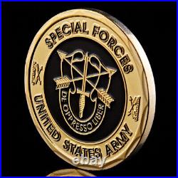 100X US Army Special Forces Green Beret De Oppresso Liber Challenge Coin Collect