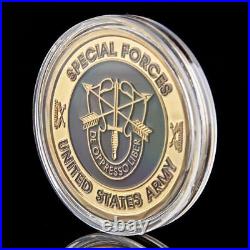 100X US Army Special Forces Green Beret De Oppresso Liber Challenge Coin Collect