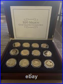 $100 Million American Gold Classics Collection. 24 Kt Gold Plated