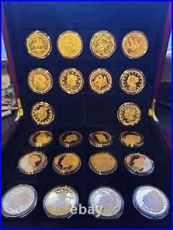 $100 Million Gold Classics Collection 24K Gold Plated 22/24 Coins in Case