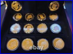 $100 Million Gold Classics Collection 24K Gold Plated 22/24 Coins in Case