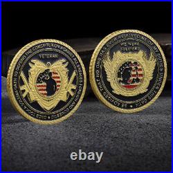 100 PCS Collection Gold U. S. Iron Coin Veteran Decoration Commemorative Plating