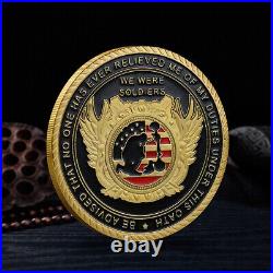 100 PCS Collection U. S. Veteran Gold Decoration Iron Coin Commemorative Plating