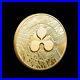 100 PCS Gold Plate Metal Craft Collectible XRP Ripple Coin Commemorative Round