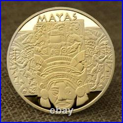 100 PCS Mexico Maya Double Sides Prophecy Coin Gifts Round Commemorative