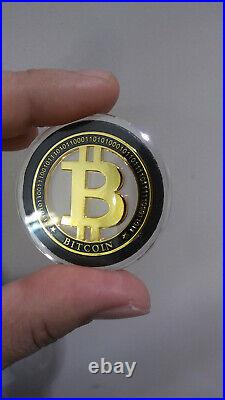 10 Cryptocurrency Commemorative Coins Like Bitcoin Gold Plated Rose Gold Silver