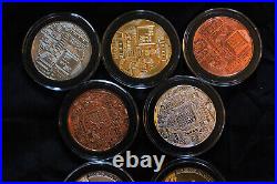 10 Cryptocurrency Commemorative Coins Like Bitcoin Gold Plated Rose Gold Silver