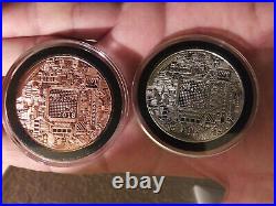 10 Cryptocurrency Commemorative Coins Like Bitcoin Gold Plated Rose Gold Silver