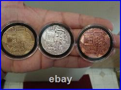 10 Cryptocurrency Commemorative Coins Like Bitcoin Gold Plated Rose Gold Silver