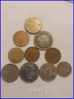 10pcs vintage coins currency Egyptian collection set rare pound old cent money