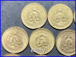 (11) 1945 Mexico Gold 2.5 Pesos Coin. 9000 Gold. 0603 AGW 11 Coin Collection Lot