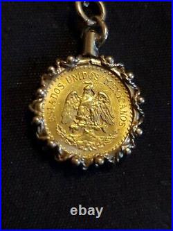 14K Yellow Gold Necklace 20 inches and 24K Collectible Coin Pendant