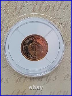 14k Gold US Marine Semper Fidelis 585 Bullion Tribute Coin. 5g Less Then 10,000