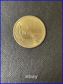 1621 Wampanoag Treaty $1 Liberty Coin in Great Condition. Collectible Item. RARE