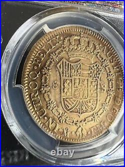 1800 Mo FM Mexico 8 Escudos ANTIQUE GOLD COLLECTIBLE COIN AU DETAILS! PCGS