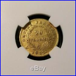 1812 A France Gold 20 Francs Rive D'or Collection Ngc Au 50