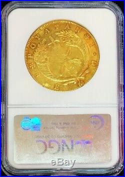 1833 Ur Gold Colombia 8 Escudos Eliasberg Collection Ngc Au 58 Popayan Mint