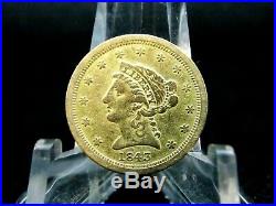 1843 O $2.5 Gold Liberty Head Quarter Eagle #1 East Coast Coin & Collectables