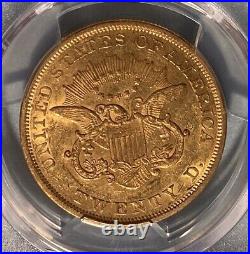 1850 $20 Liberty Gold Double Eagle PCGS AU53 First Collectable Year Of Issue