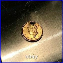 1851 Liberty Head 1 Dollar Gold Coin (90% Gold) For Scrap Or Collectible