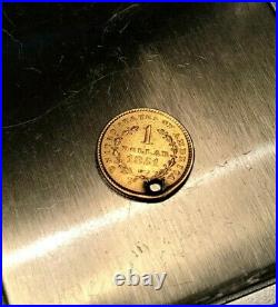 1851 Liberty Head 1 Dollar Gold Coin (90% Gold) For Scrap Or Collectible