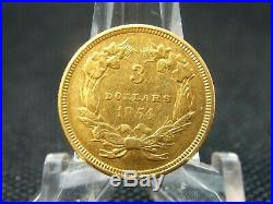 1854 $3 Dollar Gold Princess #1 DETAILS East Coast Coin & Collectables, Inc