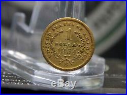 1854 S $1 Gold Liberty Head One Dollar #Z T. 1 East Coast Coin & Collectables