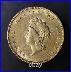 1855 $1 gold coin Fresh from an old collection- Lot 6571