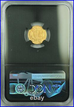 1856 Upright 5 Gold $1 Type 3 Coin NGC AU-55 Deadwood Collection