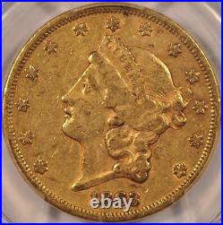 1863 $20 Liberty Gold Double Eagle Coin PCGS VF30 CAC Fairmont Collection